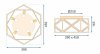 Ceiling Lamp Chandelier TOOLIGHT APP1239-C Gold 45cm E27
