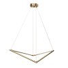 CEILING LAMP CHANDELIER TOOLIGHT APP1776-CP BRUSH GOLD LED