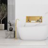 Built-in Stainless Steel Bathroom Shelf 30X60 Brushed Gold