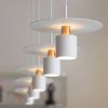 Pendant Lamp TOOLIGHT APP1146 Metal White - Gold Pink E27 1-light point