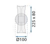 WALL LAMP TOOLIGHT G029-W BLACK