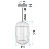 LAMP APP1626-1CP 50x35x50cm