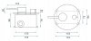 Concealed Shower Set with shower spout REA Lungo Black + Box