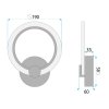 LED WALL LAMP TOOLIGHT LHJ067-W 5,5 CHROME