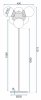 Floor Lamp Living Room Toolight APP905-6F Loft Balls 6-light points E27 40x127,5cm