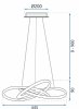 Pendant LED Lamp TOOLIGHT APP390-CP Modern Ring Gold + remote control 1-light point 40W 44,5x44,5x9cm