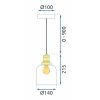 Pendant Lamp TOOLIGHT APP1173 White E27