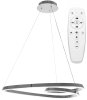 Pendant LED Lamp TOOLIGHT APP798-CP LOOP Chrome + remote control 1-light point 70W 61,5x63cm
