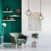 Pendant Lamp TOOLIGHT APP943-1CP KIT Chrome 1-light point E27 20x20x17-97cm