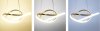 Pendant LED Lamp TOOLIGHT APP390-CP Modern Ring Gold + remote control 1-light point 40W 44,5x44,5x9cm