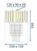 Wall Light Toolight 312357 E14 gold