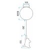 CEILING LAMP REA G167-1CP WHITE MIŚ