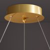Pendant LED Lamp TOOLIGHT APP1190-CP 60cm Gold Metal Plastic