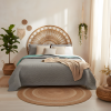 bedspread- quilted/double-sided Diamante Mint / L.Grey