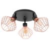 Ceiling Lamp Chandelier TOOLIGHT APP536-3C Loft Black Rose-Gold 3-light points E27 19x20x28Cm