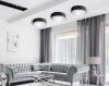 Ceiling Lamp Chandelier TOOLIGHT APP644-4C Round Black 50x8cm 5-light points E27