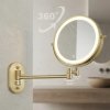 MIRROR REA GLOW BRUSH GOLD LED