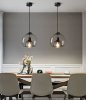 Pendant Lamp TOOLIGHT APP1027-1CP Black Round 1-light point E27 25x25x45-100cm