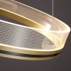 Pendant LED Lamp TOOLIGHT APP1189-CP 40cm Gold Metal Plastic 32W