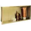 Built-in Stainless Steel Bathroom Shelf 30X60 Brushed Gold