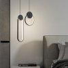 Pendant LED Lamp TOOLIGHT APP851-CP Black Metal Plastic 24W