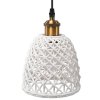 Pendant Lamp TOOLIGHT APP1006-1CP White U 1-light point E27 16,5x16,5x65,5-105,5cm