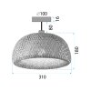 LAMP APP1638-1CP 18x30x18cm