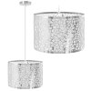 Pendant Lamp TOOLIGHT APP1015-1CP Chrome Round 1-light point E27 30x30x20-110cm