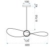 Pendant LED Lamp TOOLIGHT APP651-1CP 60cm