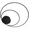 Ceiling LED Lamp Chandelier TOOLIGHT APP802-C Black + Remote Control Ring 2-light points 110 W 60x60Cm