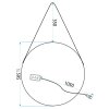 MIRROR REA LED YH-3339 60CM TRANSPARENT