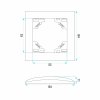 Toolight Double Switch With Frame Oste Jnh007-w White