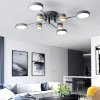 Ceiling LED Lamp Chandelier TOOLIGHT APP528-8C Grey + Remote Control 8-light points 79x79x11Cm