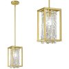 Pendant Lamp TOOLIGHT APP1111 PERPENDICULAIRE Metal Gold E27 1-light point
