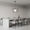 Pendant Lamp TOOLIGHT APP1022-1CP Black 1-light point E27 34x34x26-106cm