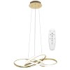 Pendant LED Lamp TOOLIGHT APP815-CP Modern NODE Gold + remote control 1-light point 70 W 60x60x13cm