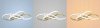 Pendant LED Lamp TOOLIGHT APP794-CP Modern Gold + remote control 3-light points 70W 54x54x26-89cm