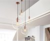 Pendant Lamp TOOLIGHT APP038-3CP LASSI Glass Rose-Gold 20cm E27