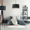 CEILING LAMP CHANDELIER TOOLIGHT APP623-1CP BLACK WHITE 40CM