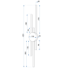 Wall lamp LED APP1437-W BLACK GOLD