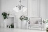 Pendant Lamp TOOLIGHT APP960-5CP Vintage Chrome 5-light points E27 54x36cm