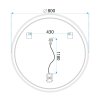 Mirror Rea Soft 80 Led Transparent