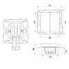 Toolight Double Switch Oste Jnh007-w Black