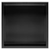 Built-in Stainless Steel Bathroom Shelf 30X30 Black Matt