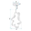 CEILING LAMP CHANDELIER TOOLIGHT LED G013-1CP WHITE GOLD