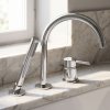 Rea 3-Hole Bathtub Faucet Lungo Chrome 23,5X6,5X27,5Cm