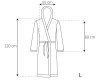 Bathrobe women Jordan Ecru Grey M