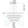 PENDANT LAMP TOOLIGHT LHJ010-CP4 BRUSH GOLD 30 BRUSH GOLD