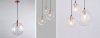 Pendant Lamp TOOLIGHT APP038-3CP LASSI Glass Rose-Gold 20cm E27