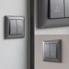 Toolight Venetian Blind Switch Oste Jnh009-w Grey